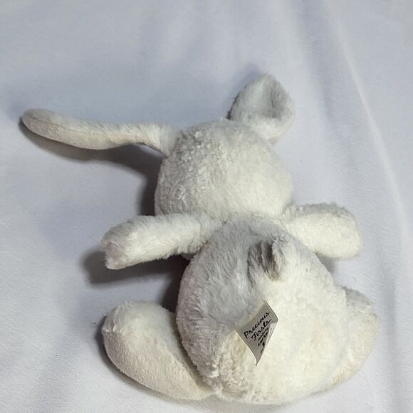 Carters Precious Firsts White Bunny Rabbit 6" Plush Stuffed Baby Toy - Picture 8 of 10